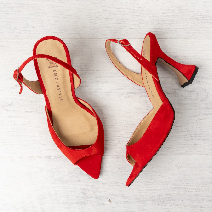   Sandale - Boem - Velur Red - 8cm